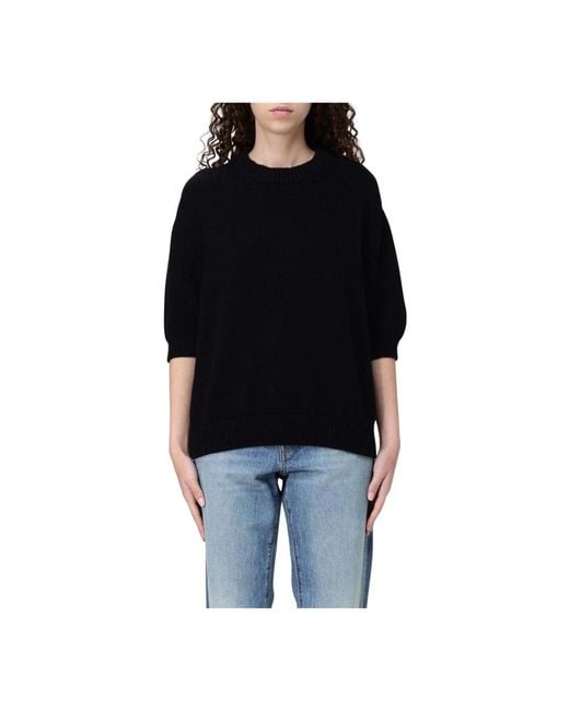 Khaite Round-Neck Knitwear in het Black