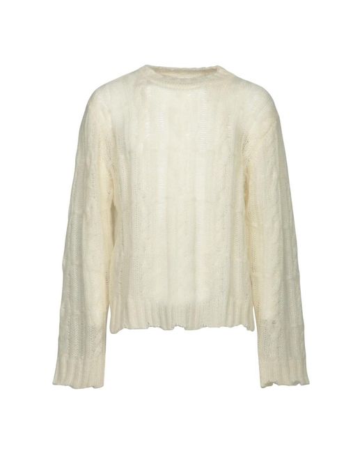 Séfr White Round-Neck Knitwear for men