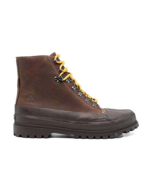 Superga Brown Lace-Up Boots for men