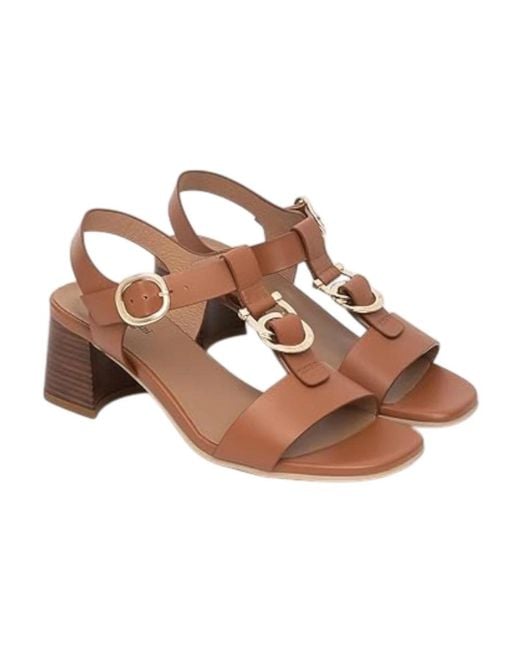 Nero Giardini Brown High Heel Sandals