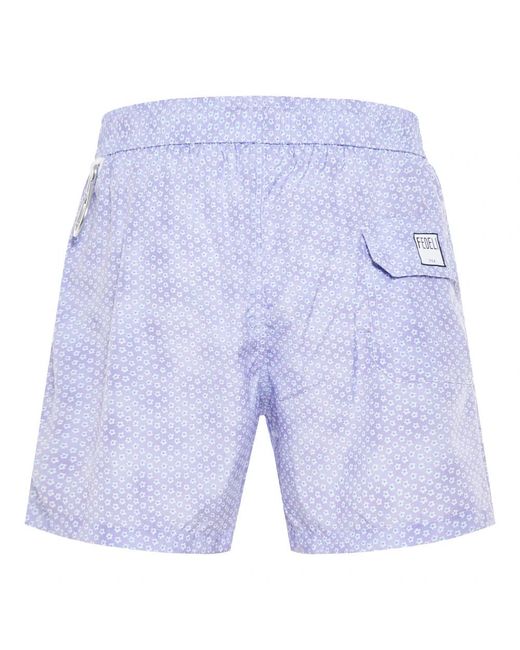 Fedeli Badmode ,Paars ,Polyester Zwemshorts in het Blue voor heren
