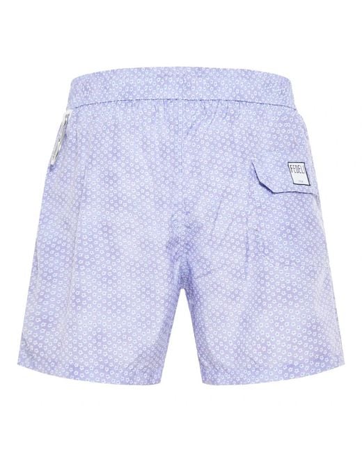 Fedeli Blue Beachwear for men
