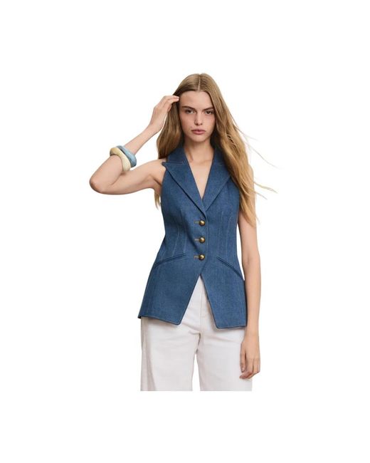 Vests Veronica Beard de color Blue
