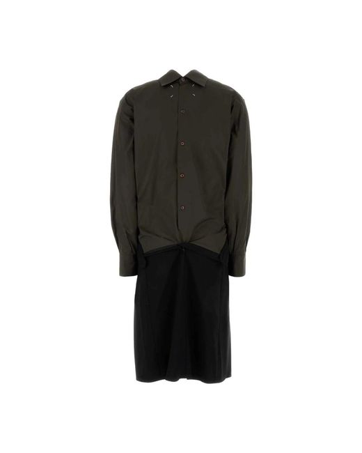 Maison Margiela Black Shirt Dresses