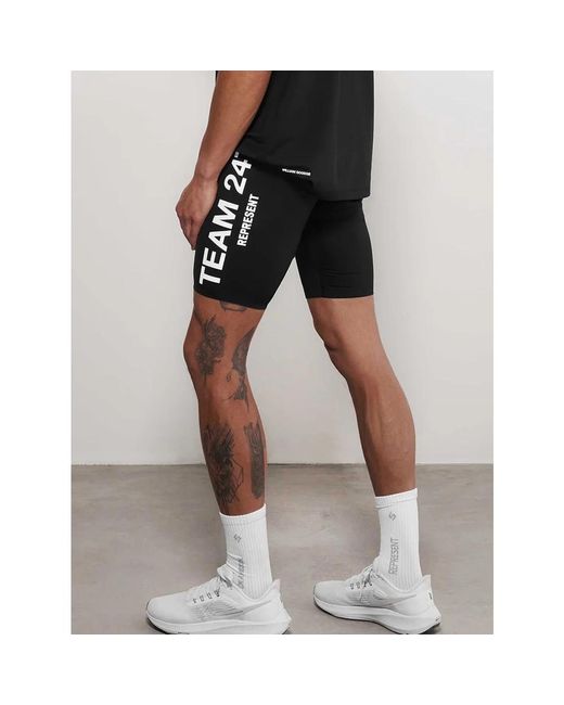 Represent Legging shorts casual in Black für Herren