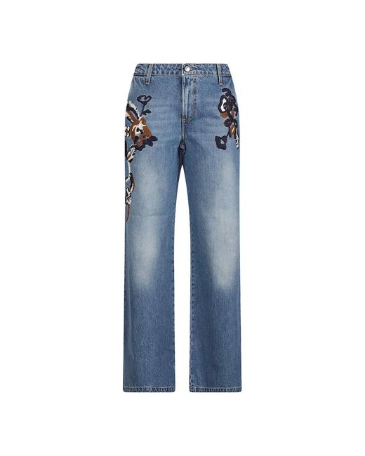Ermanno Scervino Blue Wide Jeans