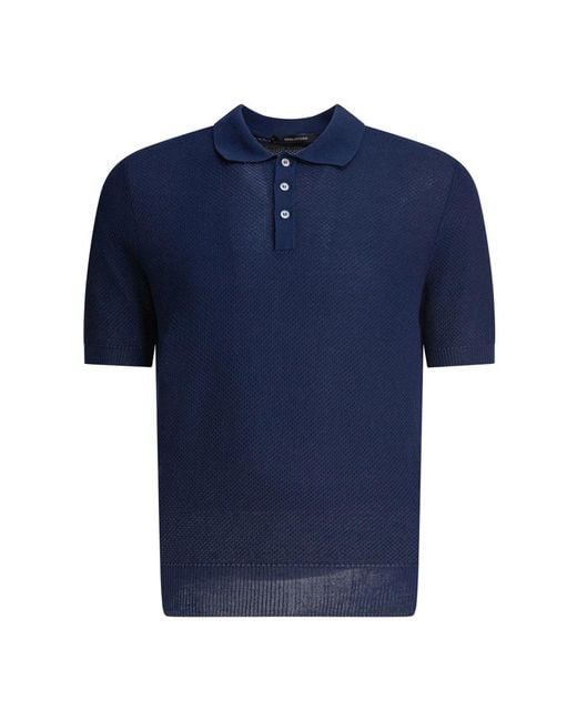 Tagliatore Blue Polo Shirts for men