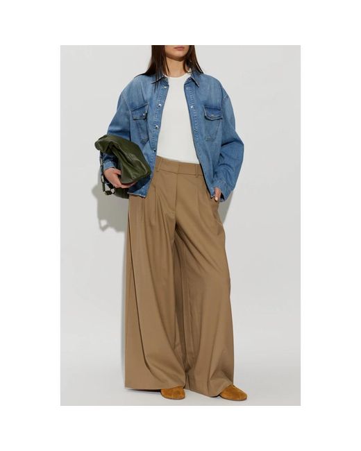 Anine Bing Blue Denim Shirts