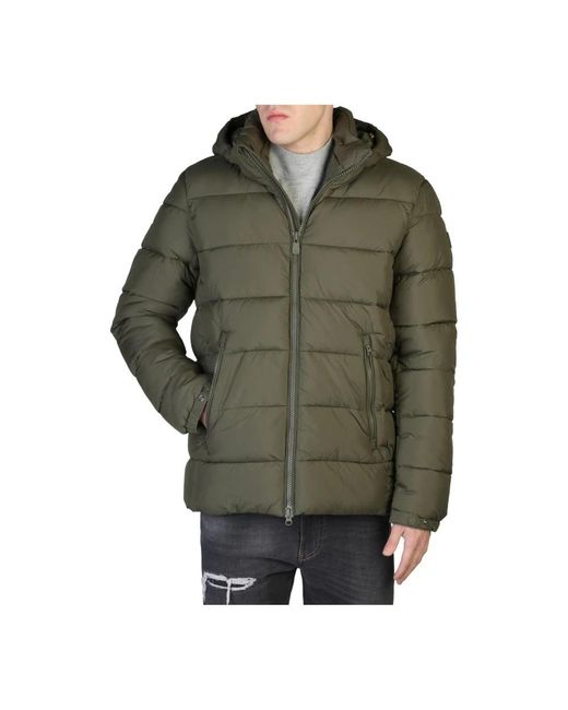 Save The Duck Green Winter Jackets for men