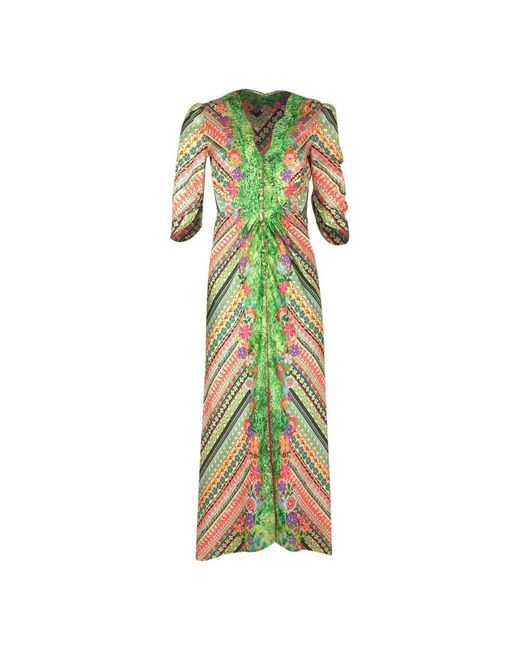 Saloni Green Midi Dresses