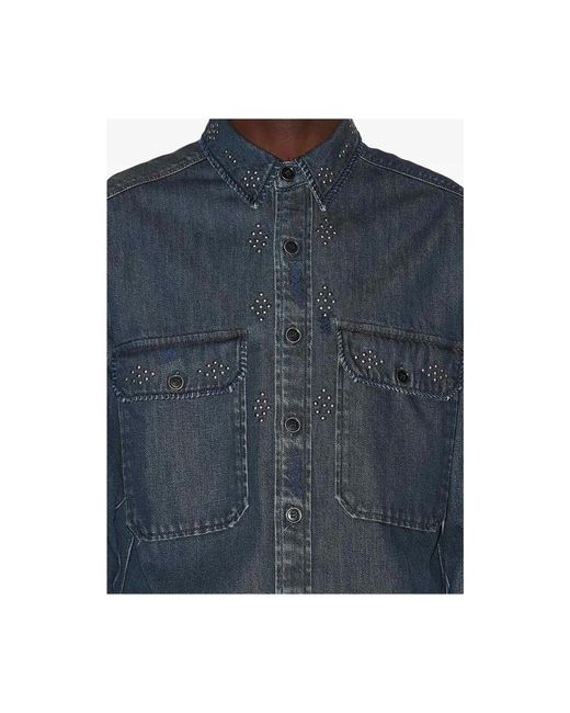 Isabel Marant Blue Denim Shirts for men