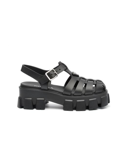 Sandals Prada de color Black