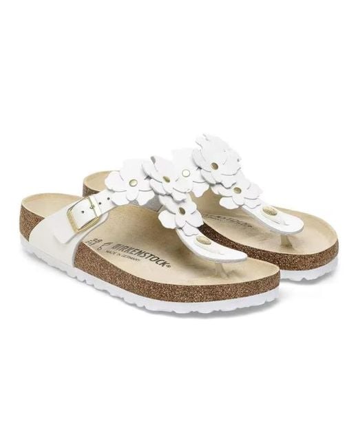 Birkenstock Metallic Flip Flops