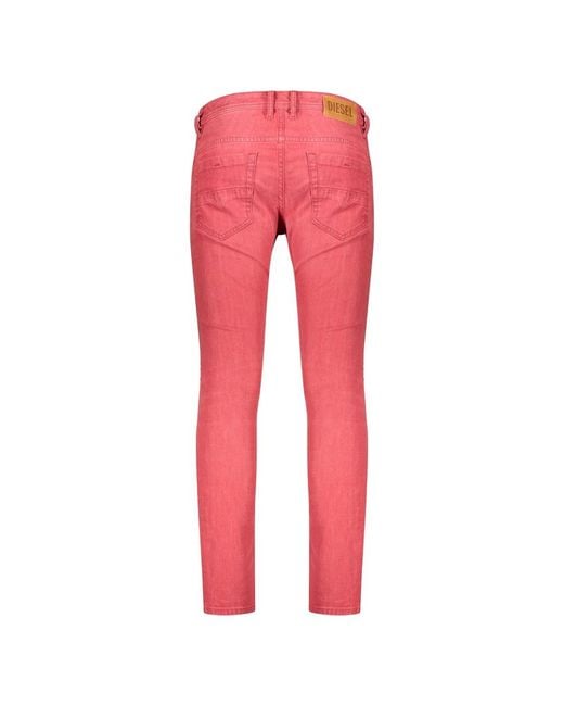 DIESEL Red Slim-Fit Jeans for men