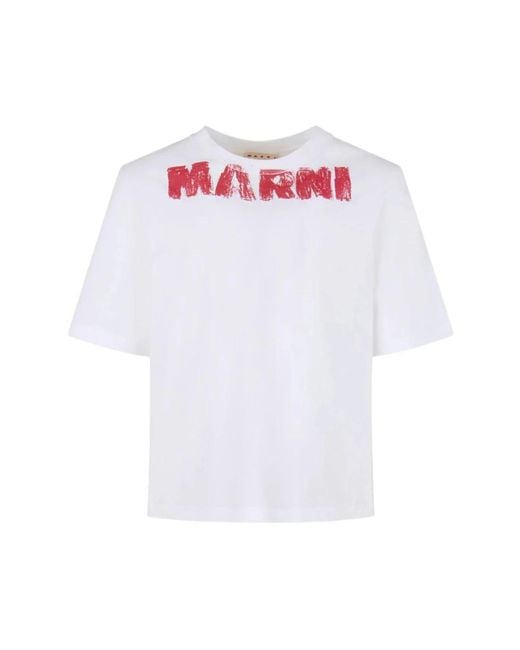 Marni White T-Shirts for men
