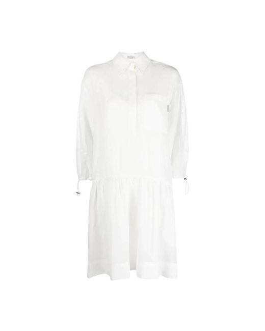 Brunello Cucinelli White Shirt Dresses