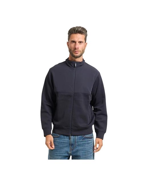 ARMANI EXCHANGE Hoodies & Sweatvesten ,Blauw ,Omkeerbare Blauwe Trui Met Hoge Kraag in het Blue voor heren