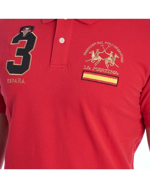Polo Shirts La Martina pour homme en coloris Red
