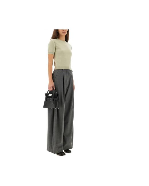 Maison Margiela Green Round-Neck Knitwear