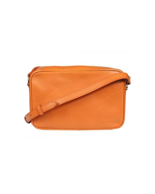 Il Bisonte Orange Cross Body Bags