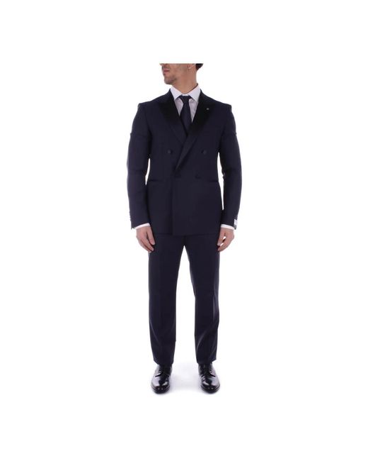 Tagliatore Single Breasted Suits in het Blue voor heren