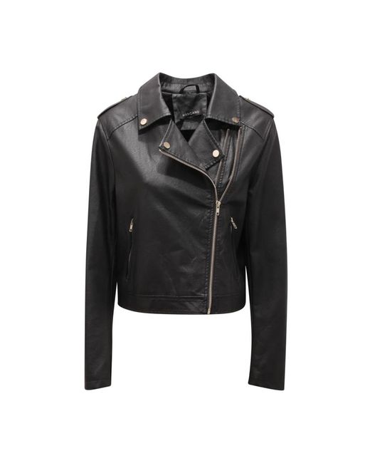Mangano Black Leather Jackets