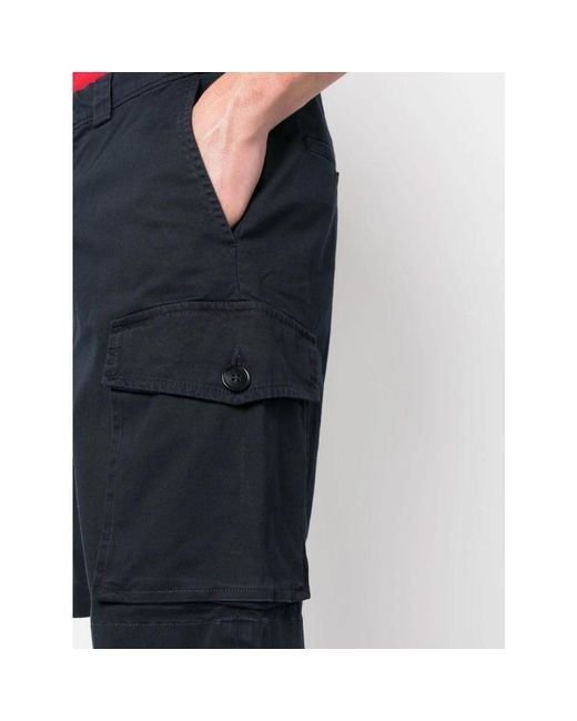 Woolrich Blue Casual Shorts for men