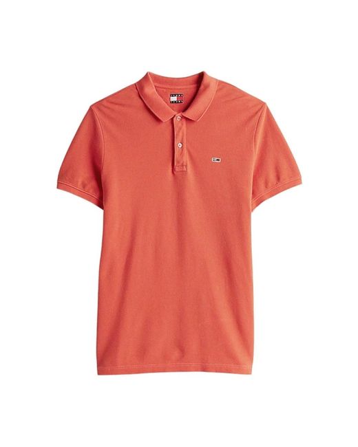 Tommy Hilfiger Orange Polo Shirts for men