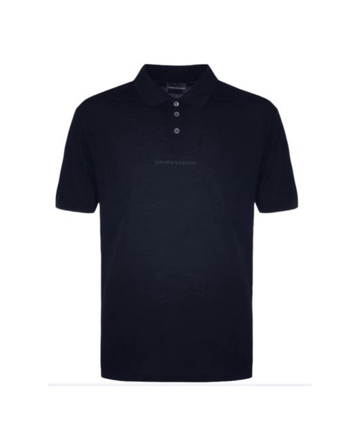 Emporio Armani Blue Polo Shirts for men