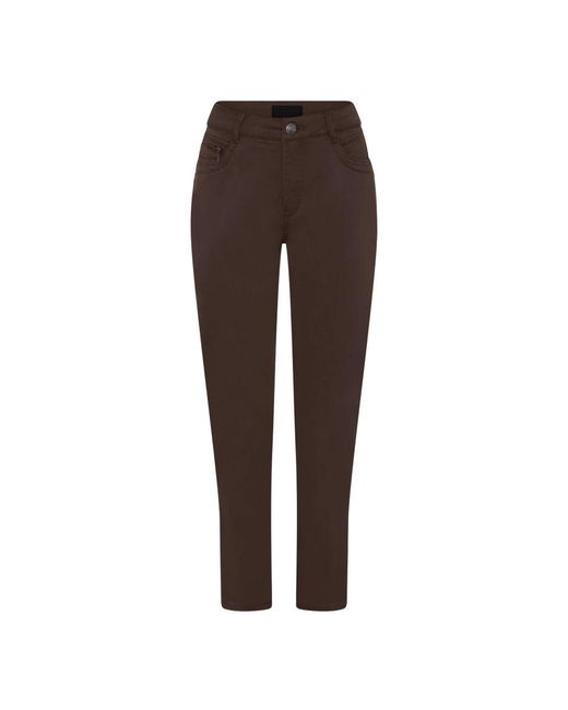 Cro Brown Cropped Trousers