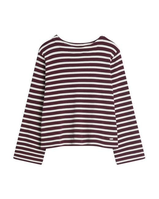 Cinque Purple Long Sleeve T-Shirts for men