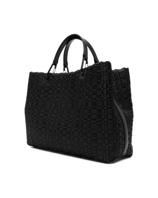 Emporio Armani Black Tote Bags