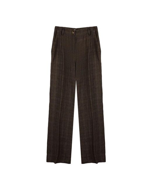 Kiltie Brown Wide Trousers