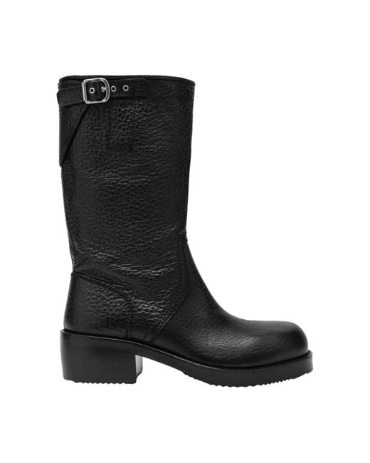 Dries Van Noten Black High Boots
