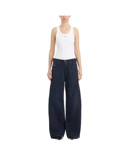 DIESEL Blue Wide Jeans