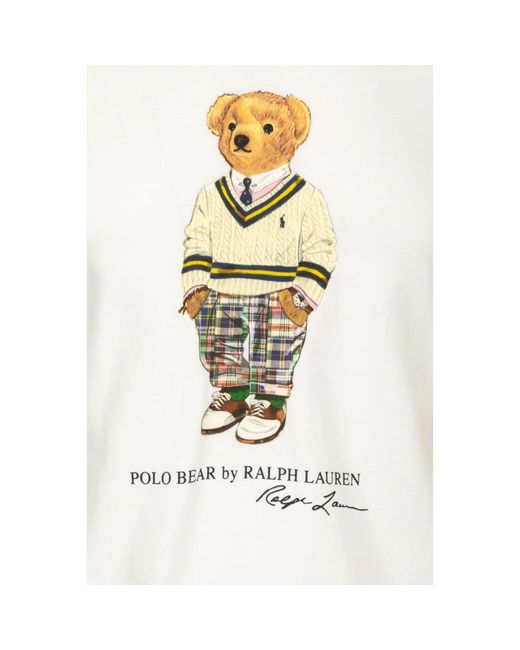 Ralph Lauren Klassisches baumwoll-t-shirt in White für Herren