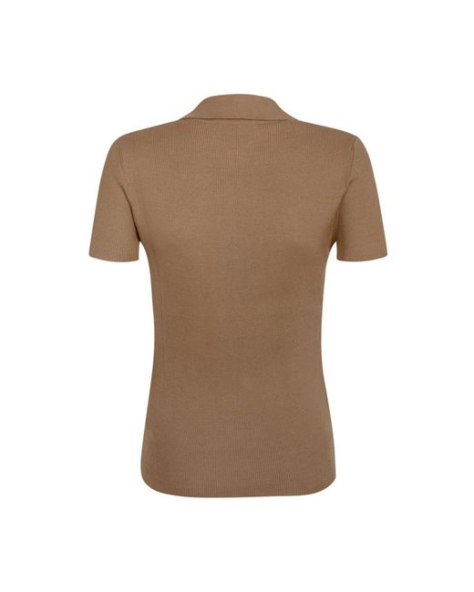 Max Mara Brown Polo Shirts