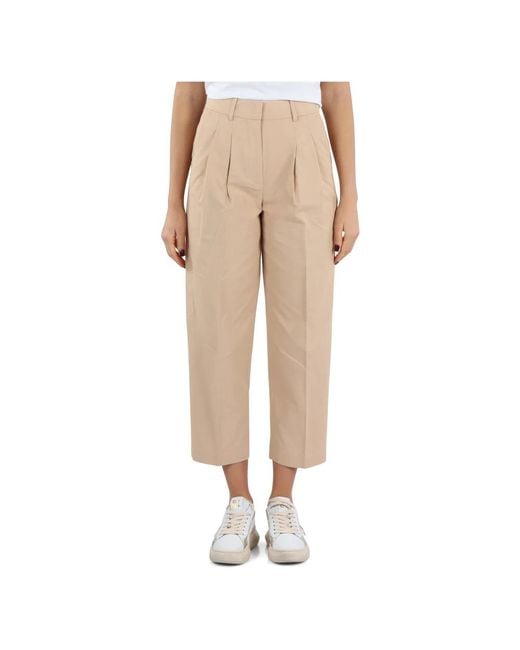 Michael Kors Natural Cropped Trousers