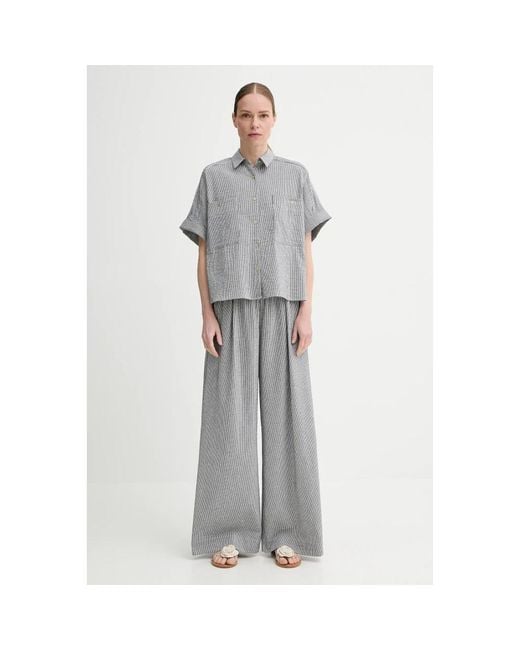 Sessun Wijde Broek in het Gray