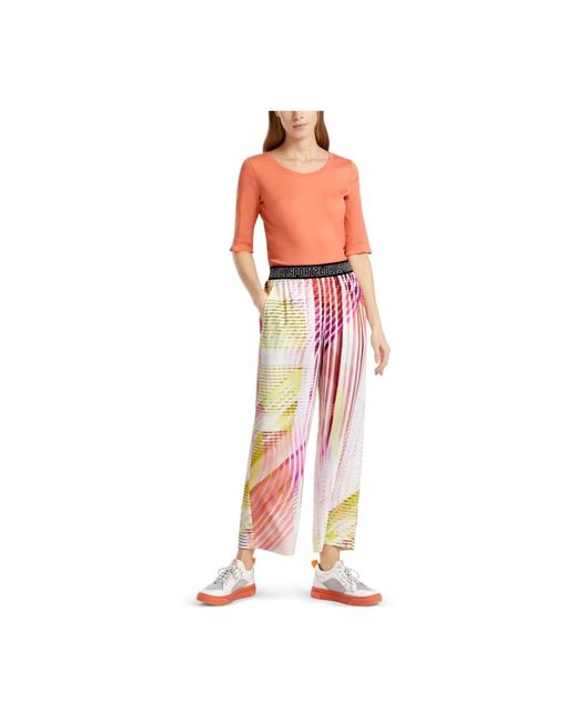Marc Cain Pink Wide Trousers