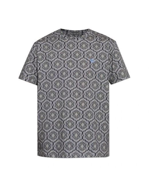 Etro Gray T-Shirts for men