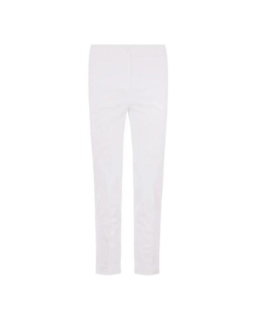 Incotex White Straight Trousers