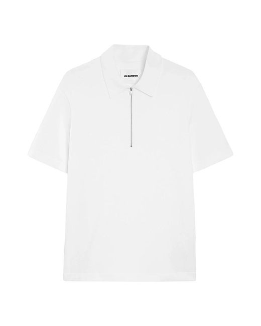 Jil Sander White Polo Shirts for men