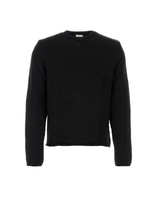 Courreges Black Round-Neck Knitwear for men