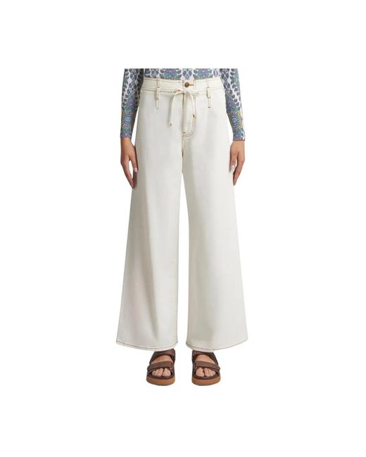 Etro White Wide Jeans