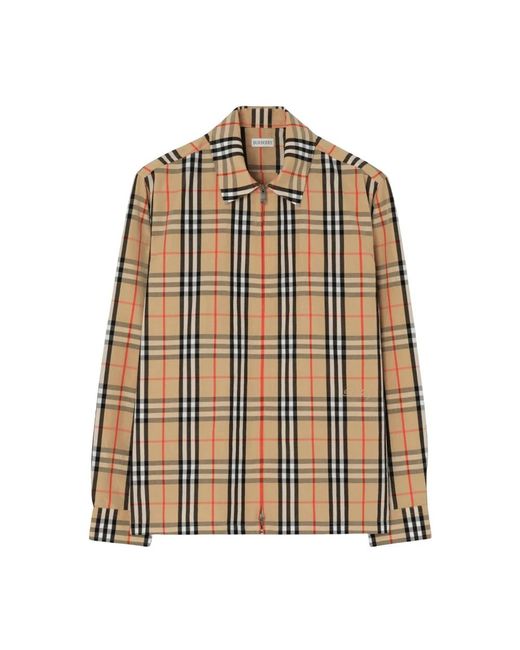 Light Jackets Burberry de hombre de color Natural