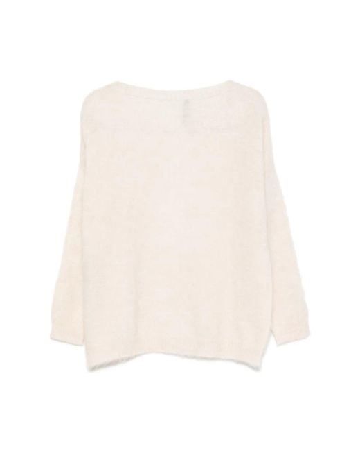 D.exterior Natural Round-Neck Knitwear