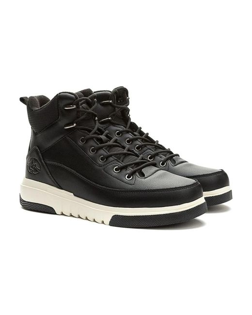 Grunberg Black Lace-Up Boots for men