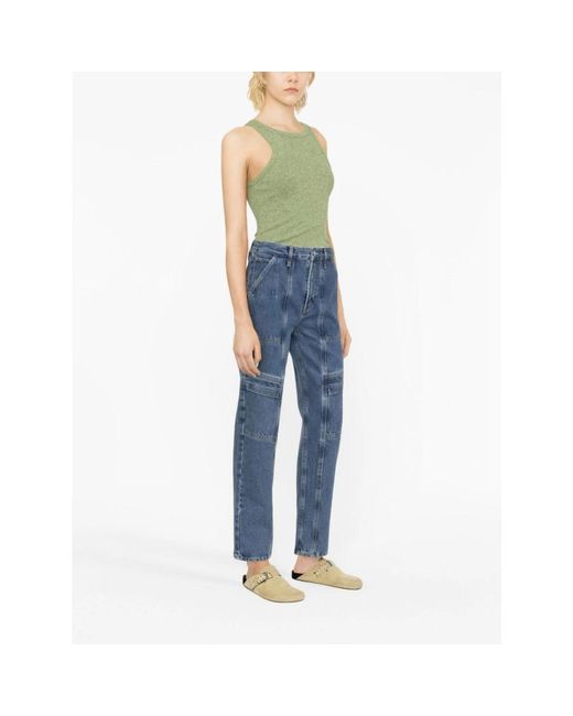 Agolde Jeans ,Blauw ,Katoen Blauwe Cooper Cargo Jeans in het Blue