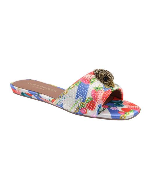 Kurt Geiger Blue Sliders